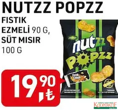 NUTZZ POPZZ FISTIK EZMELİ MISIR/SÜT MISIR ÇEREZİ NUTZZ POPZZ FISTIK EZMELİ MISIR/SÜT MISIR ÇEREZİ